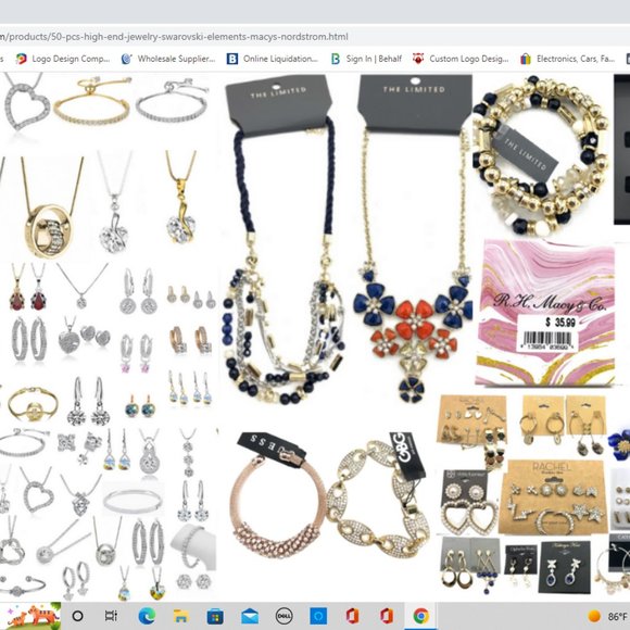 Jewelry - COPY - 50 pcs High end Jewelry-Swarovski Elements ,Macy's ,Nordstrom